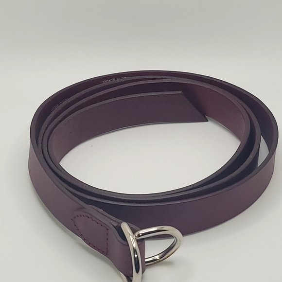 GAP M/L Cow Leather Red Bugundy Belt - Picture 4 of 11